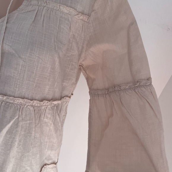 22”PTP cotton summer dress gauzy gauze linen feel boho feminine - Picture 4 of 6